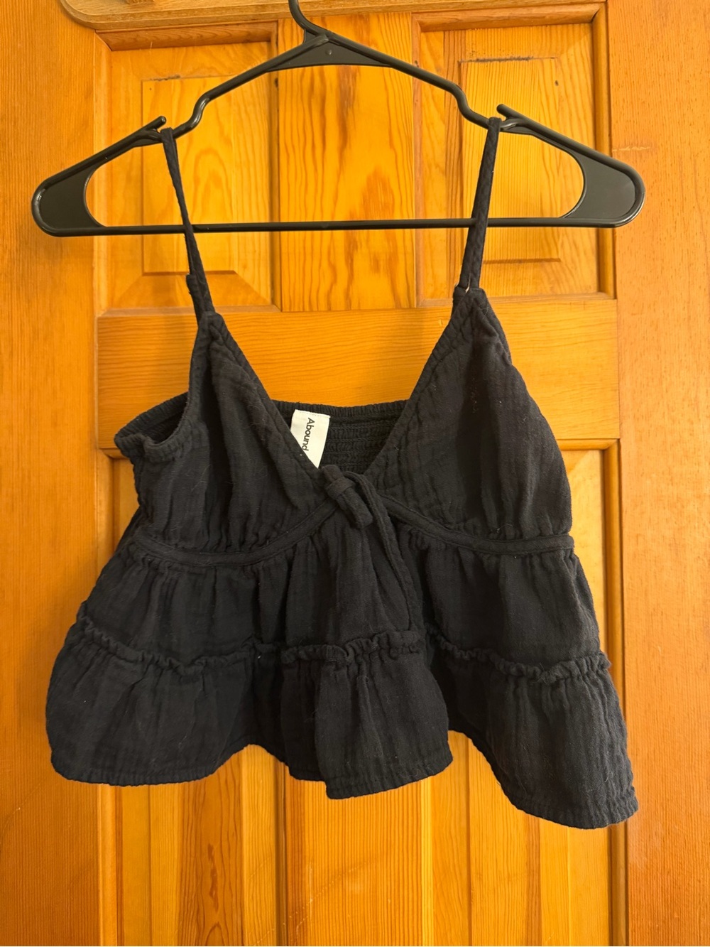 Abound Black Tiered Spaghetti-Strap Camisole